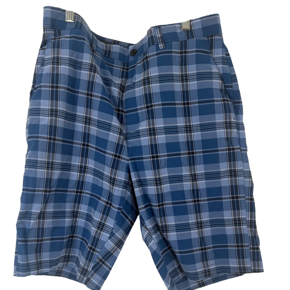 Jack Nicklaus Men's Plaid Golf Shorts Blue Classic‎ Fit Size Tag 5506